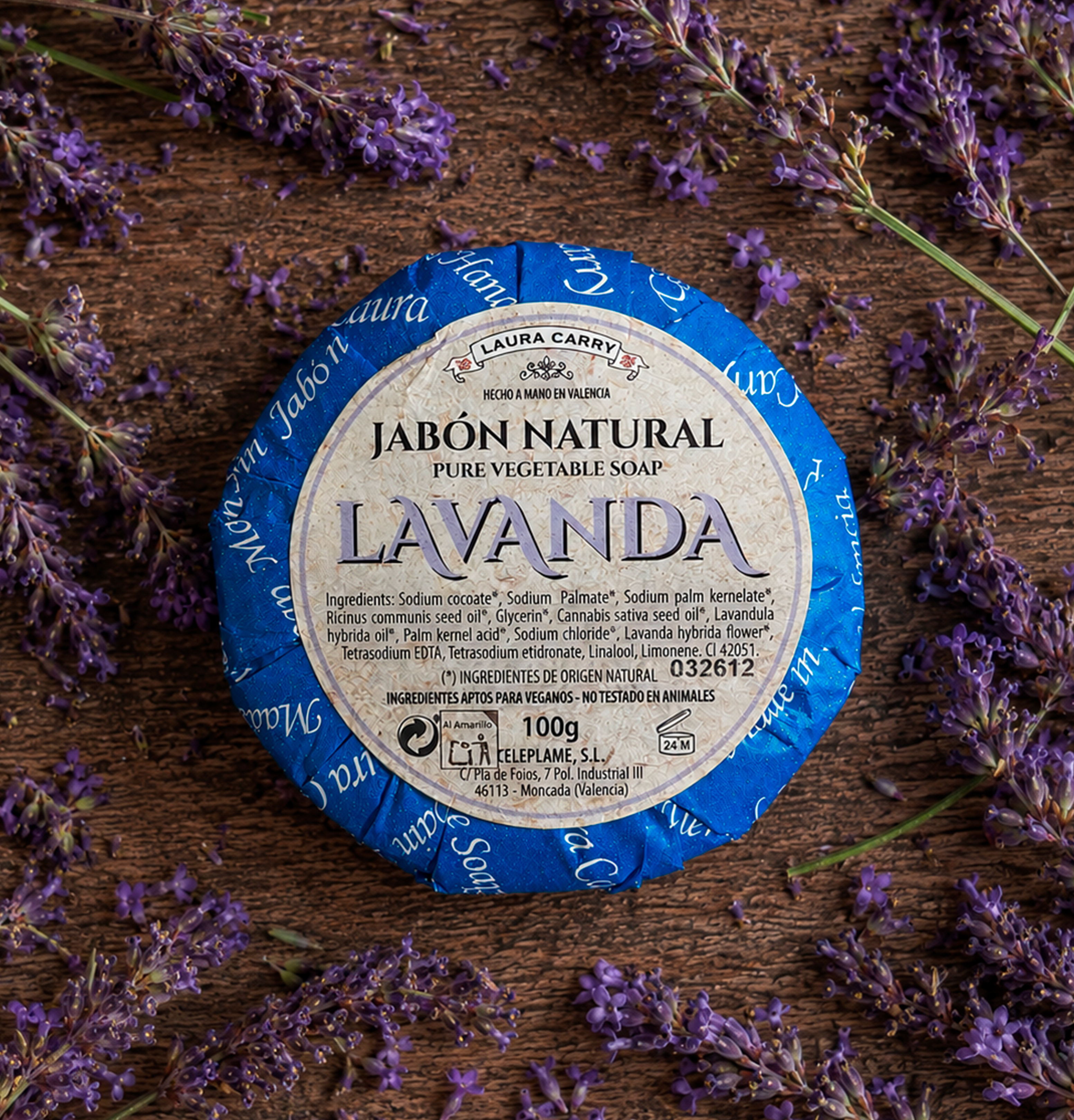 Jabón Redondo Lavanda
