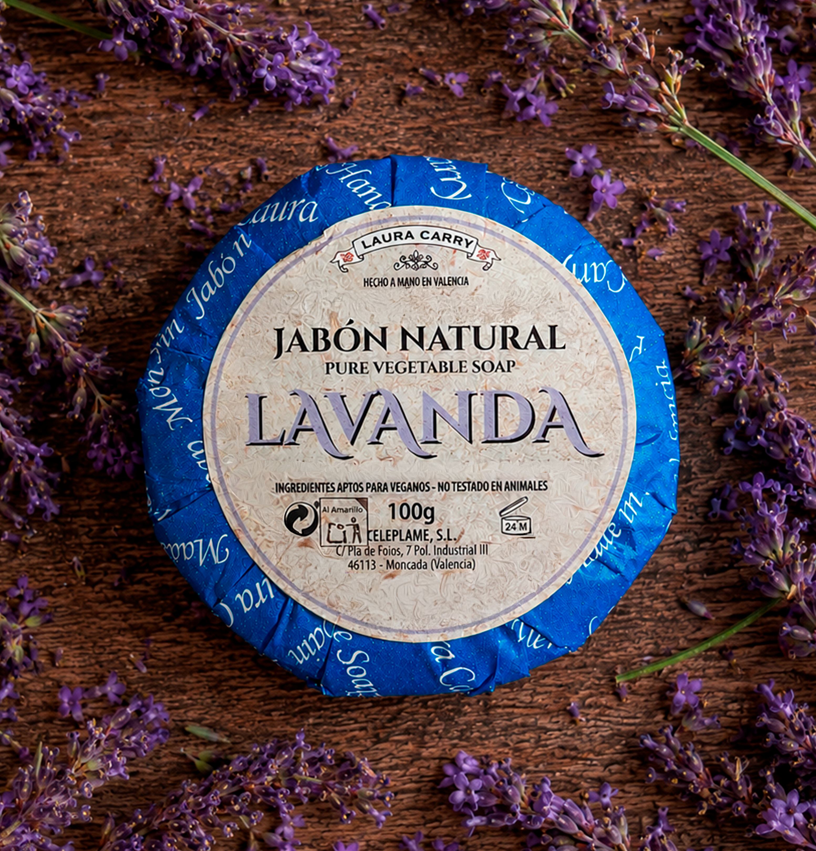 Jabón Redondo Lavanda