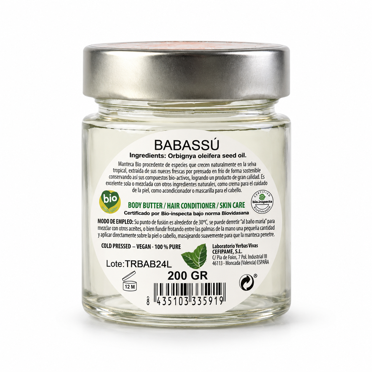 Aceite de Babassú BIO