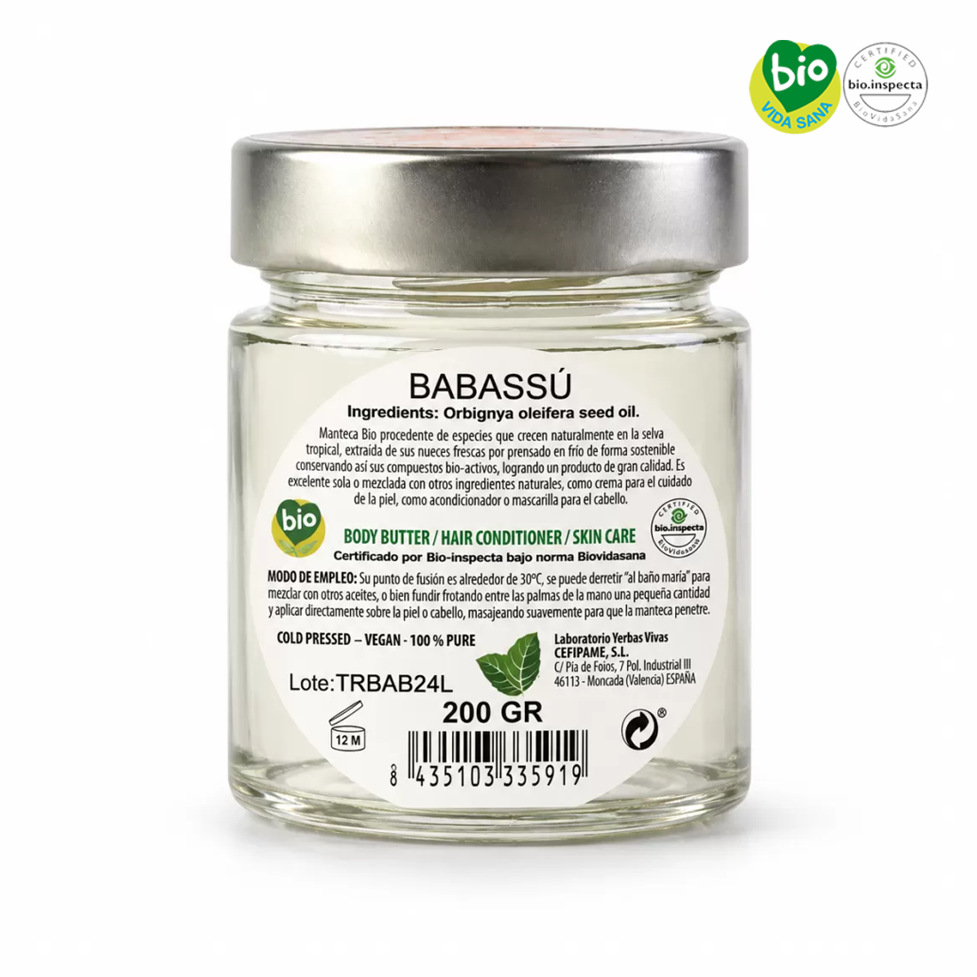Aceite de Babassú BIO